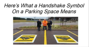 Read more about the article Handshake Symbol On a Parking Space