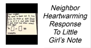 Read more about the article Neighbor Heartwarming Response To Little Girl’s Note