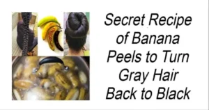 Read more about the article Secret Recipe of Banana Peels to Turn Gray Hair Back to Black