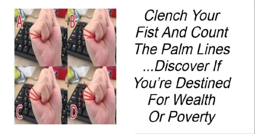 You are currently viewing Clench Your Fist and Count the Palm Lines: Discover If You’re Destined for Wealth or Struggle