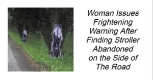 Read more about the article Woman Issues Frightening Warning After Finding Stroller Abandoned on the Side of the Road