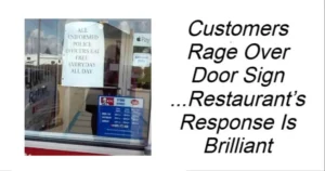 Read more about the article Customers React to a Restaurant’s Door Sign – The Brilliant Response