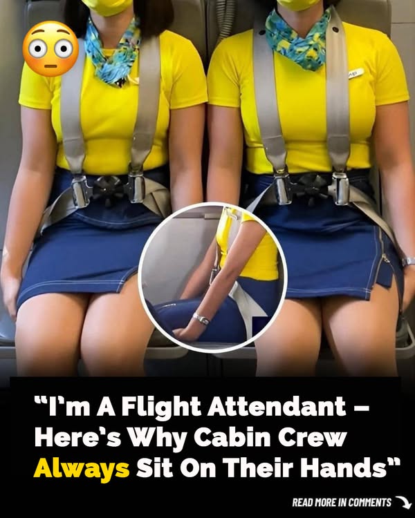 Read more about the article Why Flight Attendants Sit on Their Hands During Takeoff and Landing