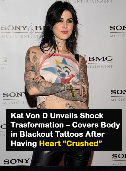 Read more about the article Kat Von D’s Bold Transformation: From Iconic Tattoos to Blackout Ink