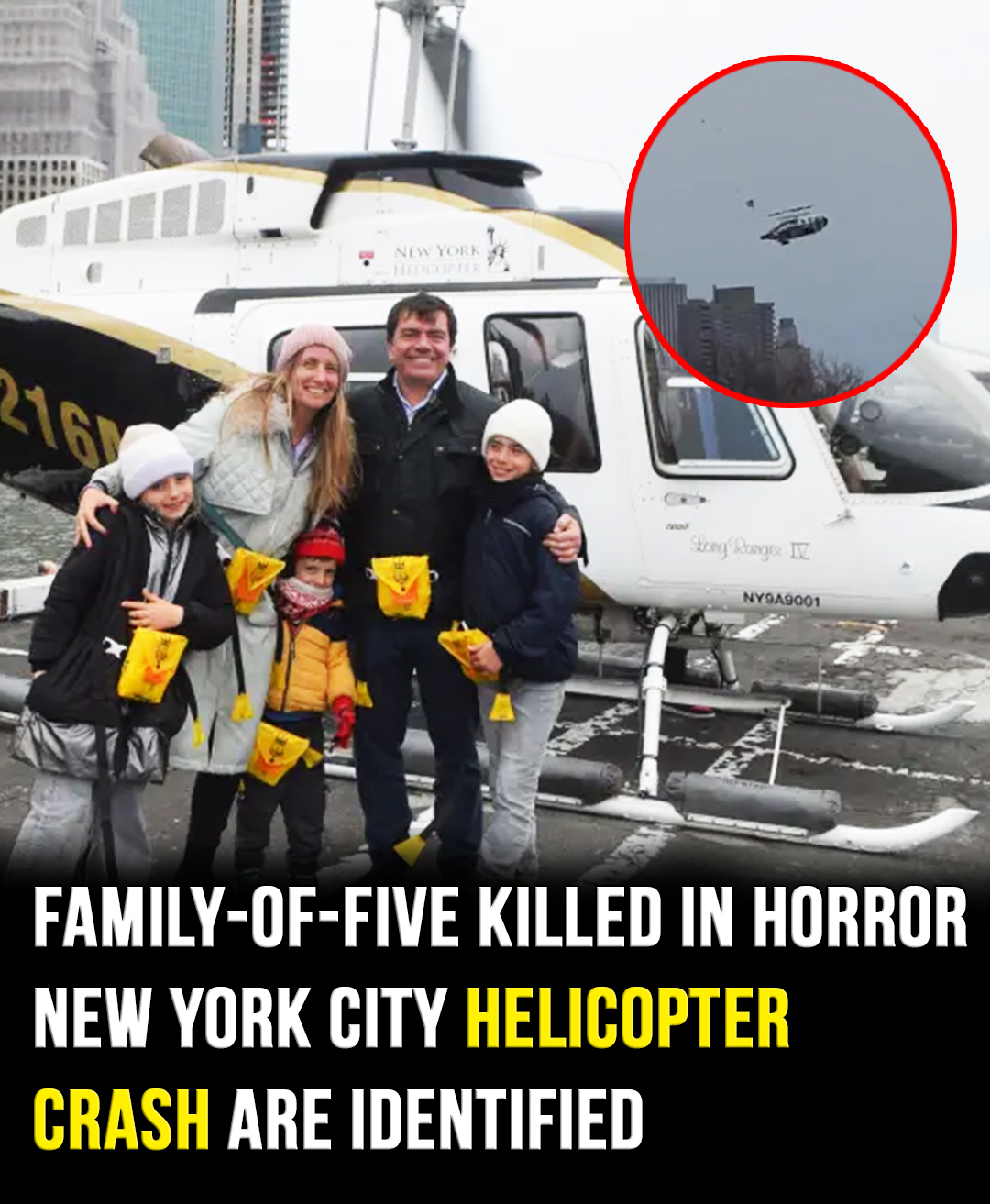 Read more about the article Tragic Helicopter Crash in New York Claims Six Lives, Including Tech Executive and Family