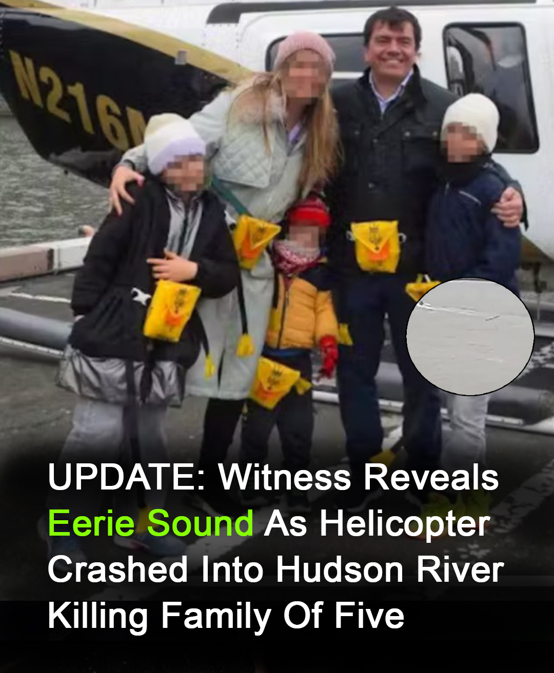 Read more about the article Helicopter Tragedy: Family of Five Dies After Crash into Hudson River