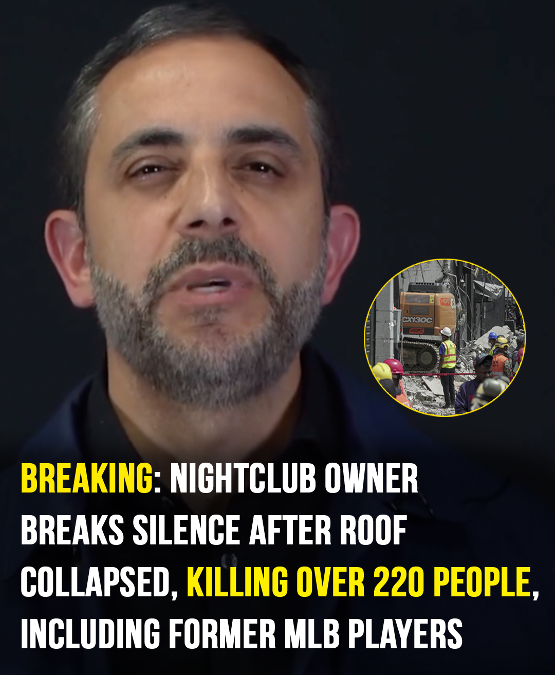 Read more about the article Nightclub Collapse in Dominican Republic: Owner Expresses Deep Regret After 221 Lives Lost