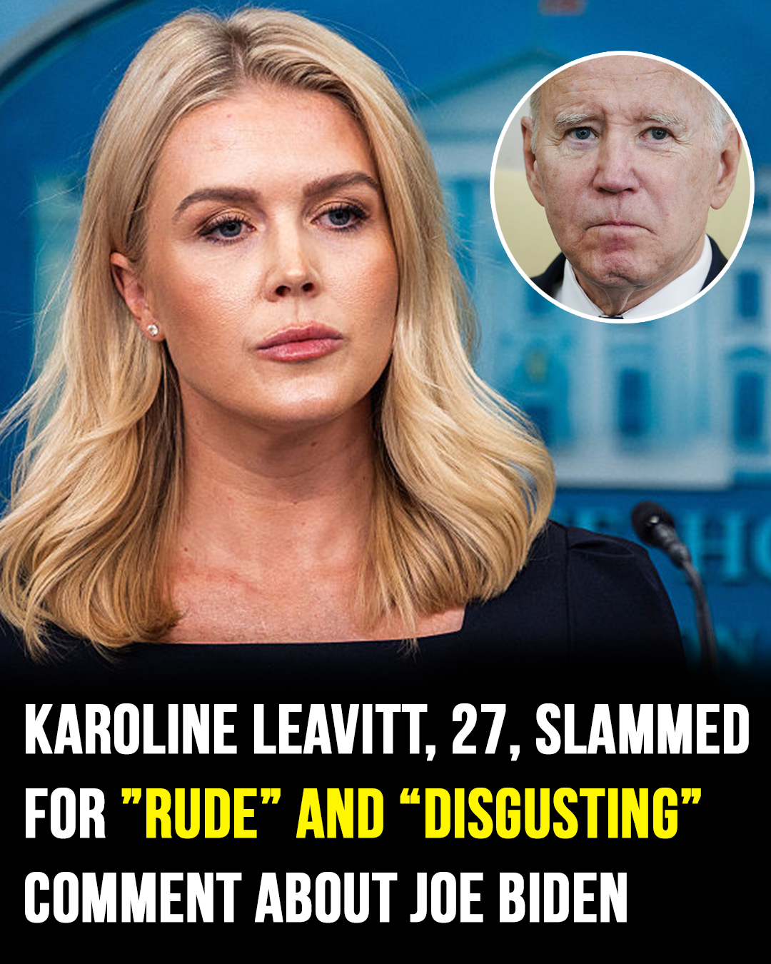 Read more about the article Karoline Leavitt’s Controversial Comment on Joe Biden Sparks Backlash