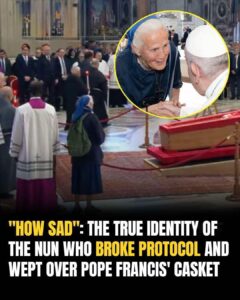 Read more about the article Emotional Moment as Nun Breaks Protocol Beside Pope Francis’ Casket
