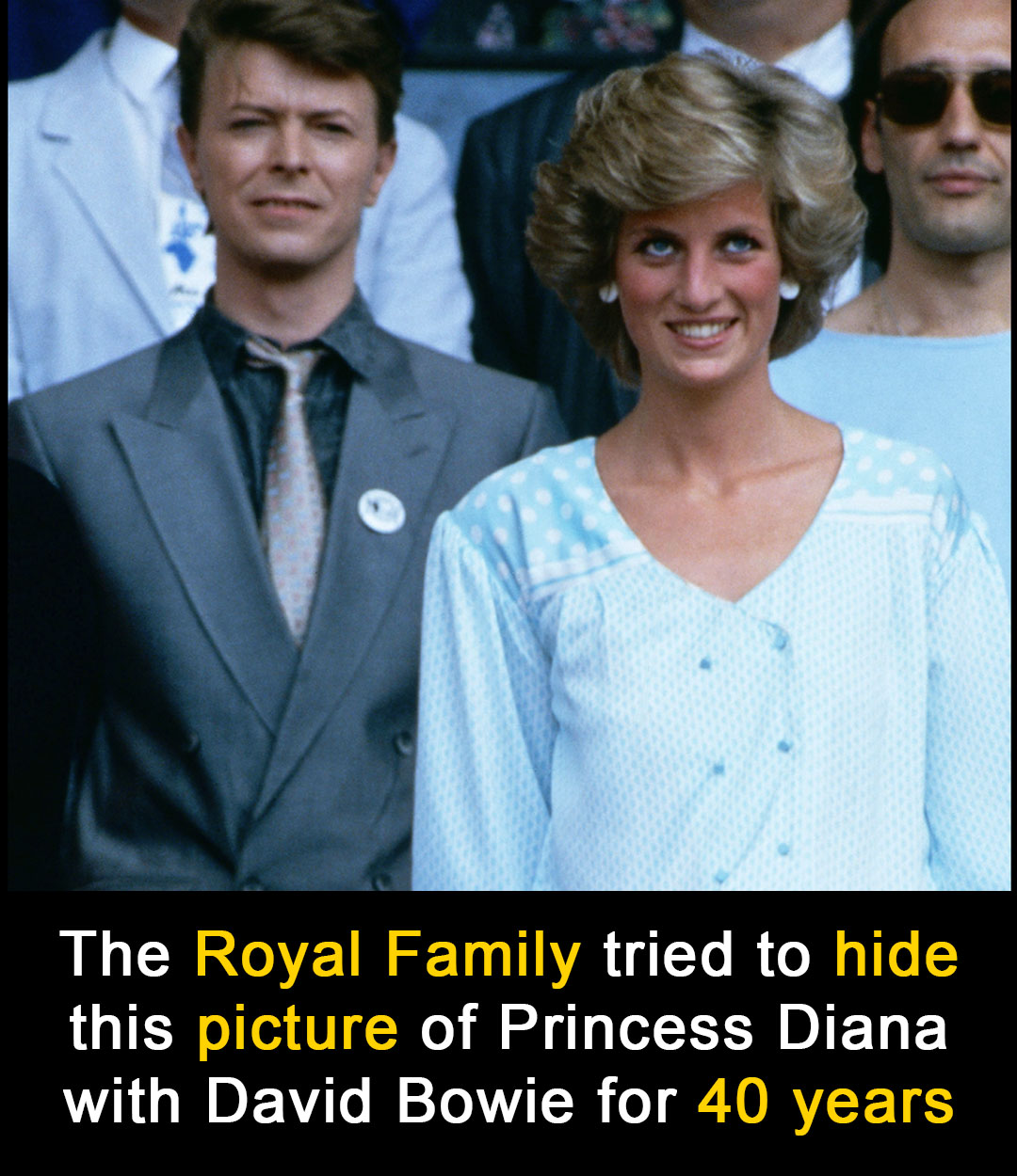 Read more about the article 👑 Secret Princess Diana Photo with David Bowie Finally Revealed—40 Years After It Was Taken
