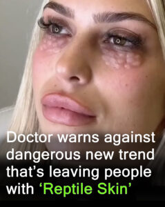 Read more about the article Doctors Sound Alarm Over Viral Beauty Trend That Can Cause “Reptile Skin” and Blindness