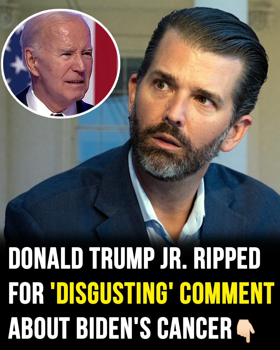 You are currently viewing Donald Trump Jr. Under Fire for “Disgraceful” Remarks About President Biden’s Cancer Diagnosis