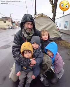 Read more about the article Title: Father of Four Living in a Tent Donates His Last $2 and Changes His Life Forever