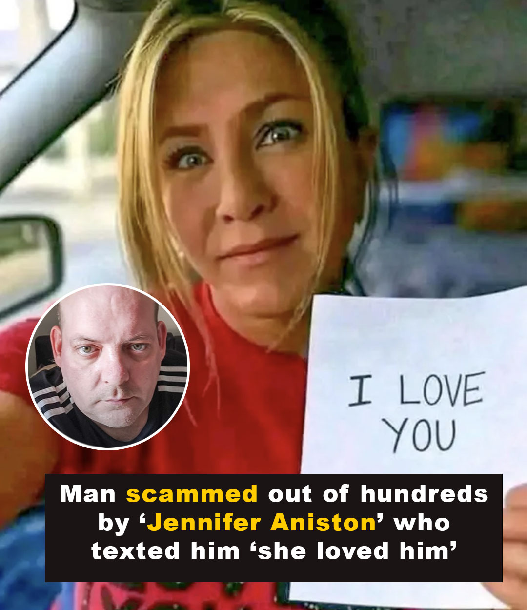 You are currently viewing Man Scammed Out of Money by ‘Jennifer Aniston’ Online