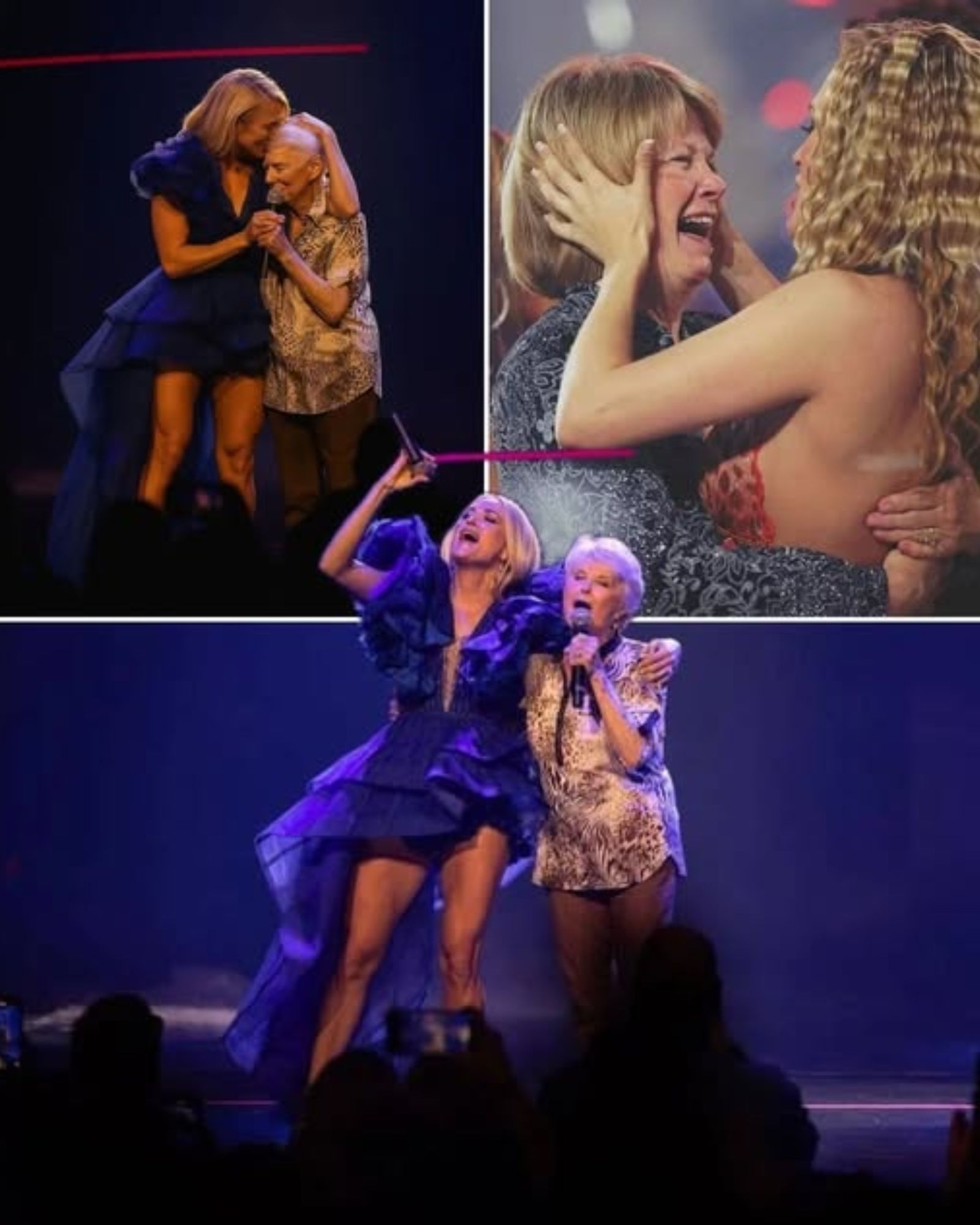 You are currently viewing Carrie Underwood’s Mom Joins Her On Stage For Emotional Surprise Performance Of “All-American Girl”