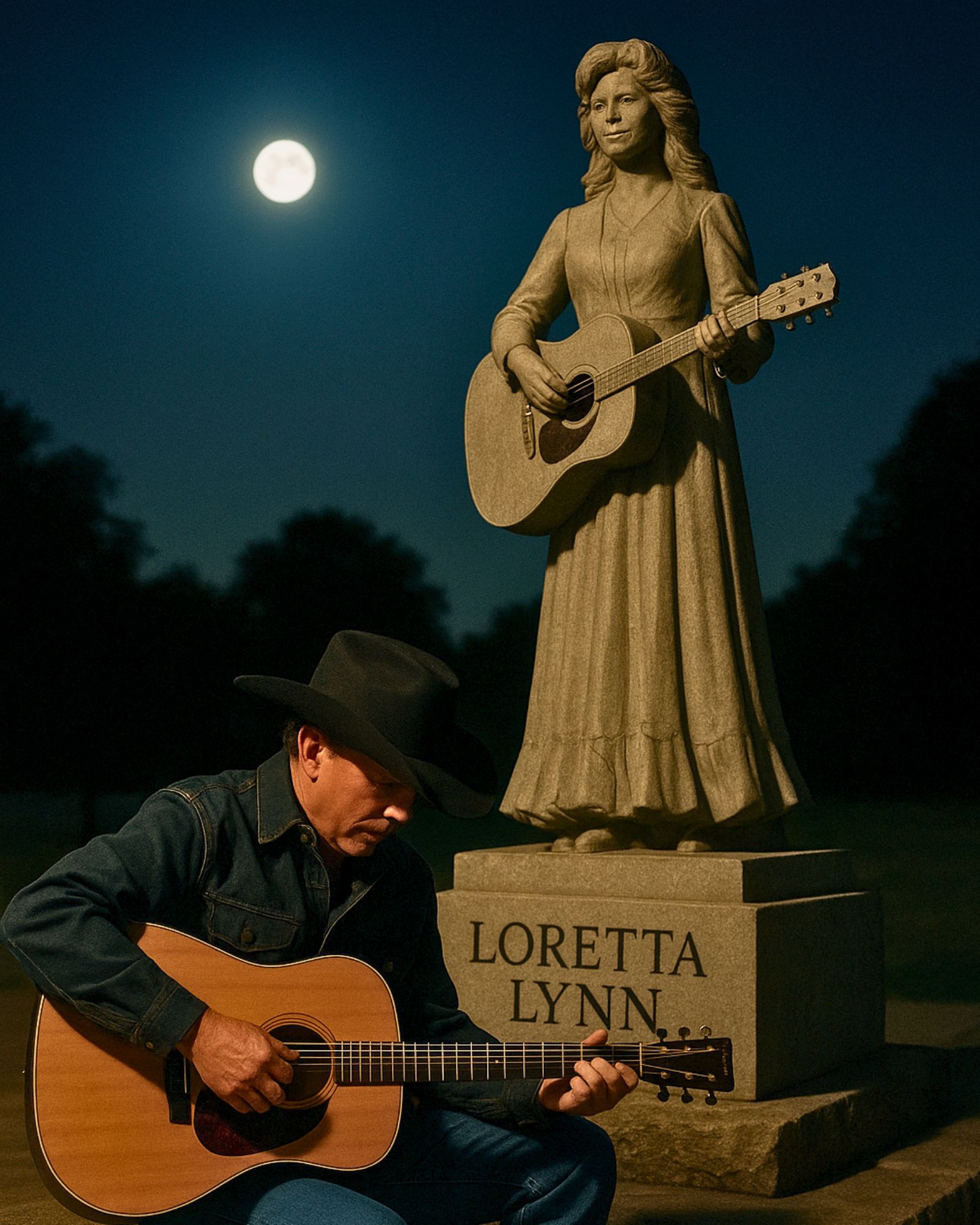 You are currently viewing A Quiet Tribute: George Strait’s Song for Loretta