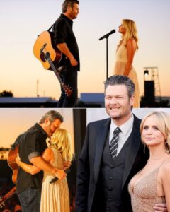 Read more about the article Blake Shelton & Miranda Lambert Reunite for an Emotional “Over You” in Nashville: A Healing Moment