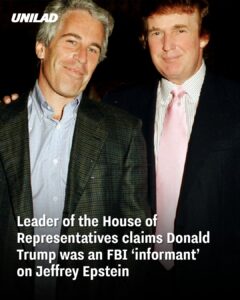 Read more about the article Leader of the House Claims Donald Trump Was an FBI ‘Informant’ on Jeffrey Epstein Case