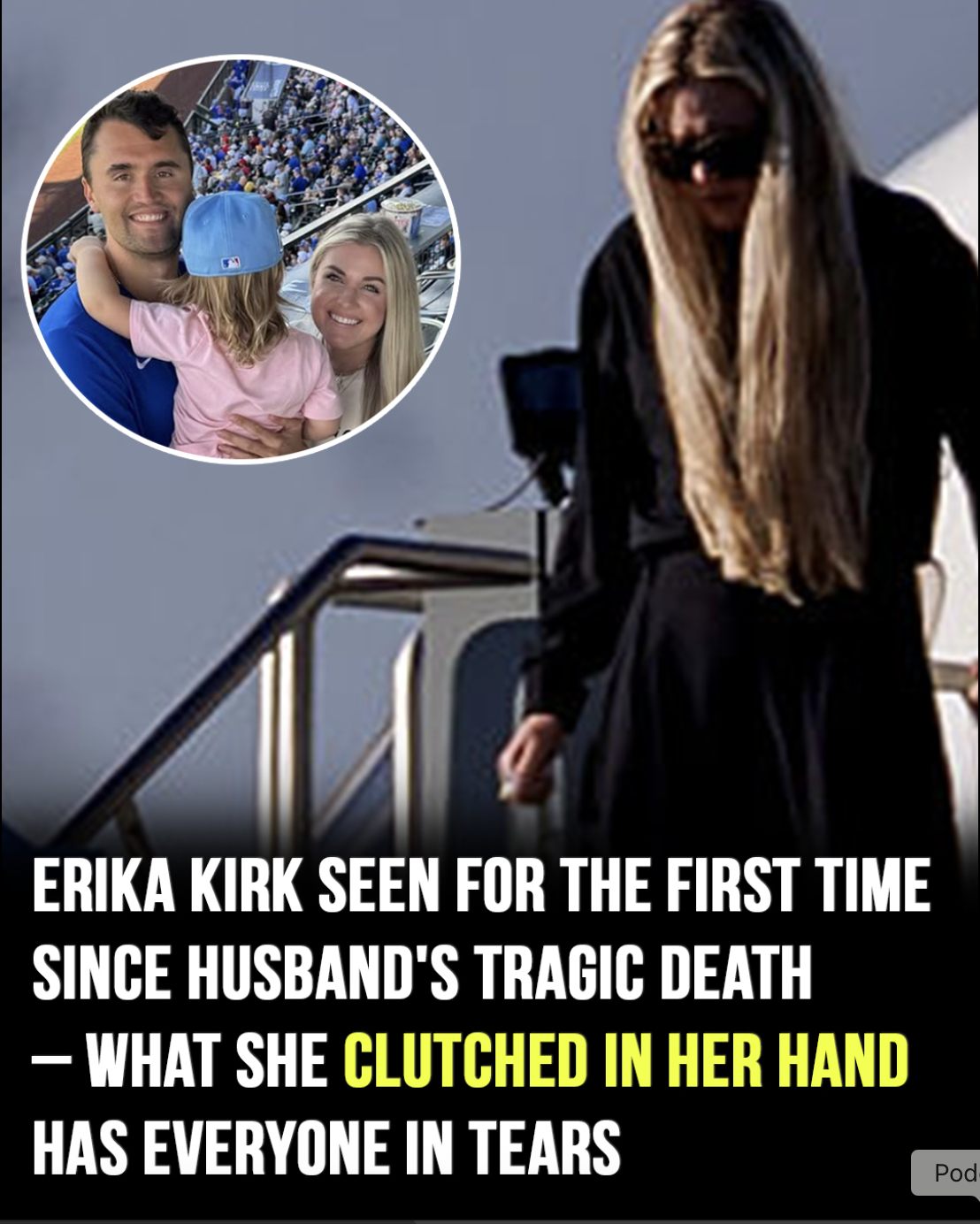 You are currently viewing Erika Kirk Seen for the First Time After Husband Charlie Kirk’s Tragic Death