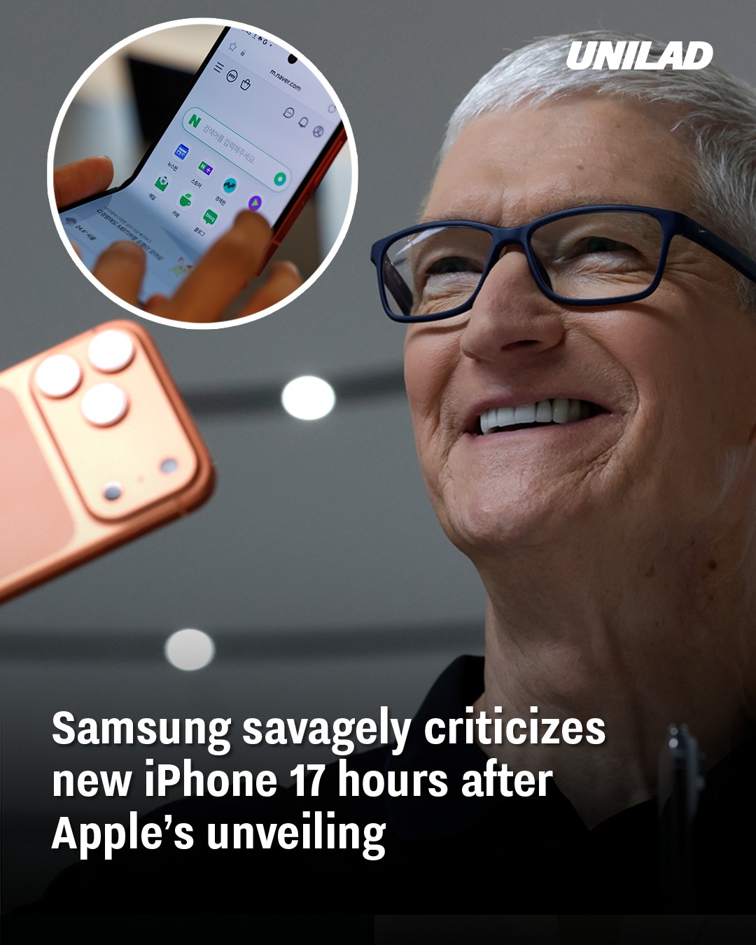 You are currently viewing Samsung Takes a Savage Jab at iPhone 17 Hours After Apple’s Unveiling