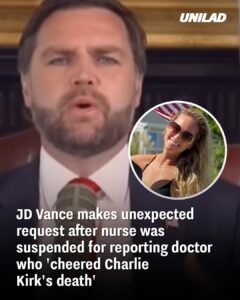 Read more about the article JD Vance Calls for Action After Nurse Reports Doctor Who Allegedly Celebrated Charlie Kirk’s Death