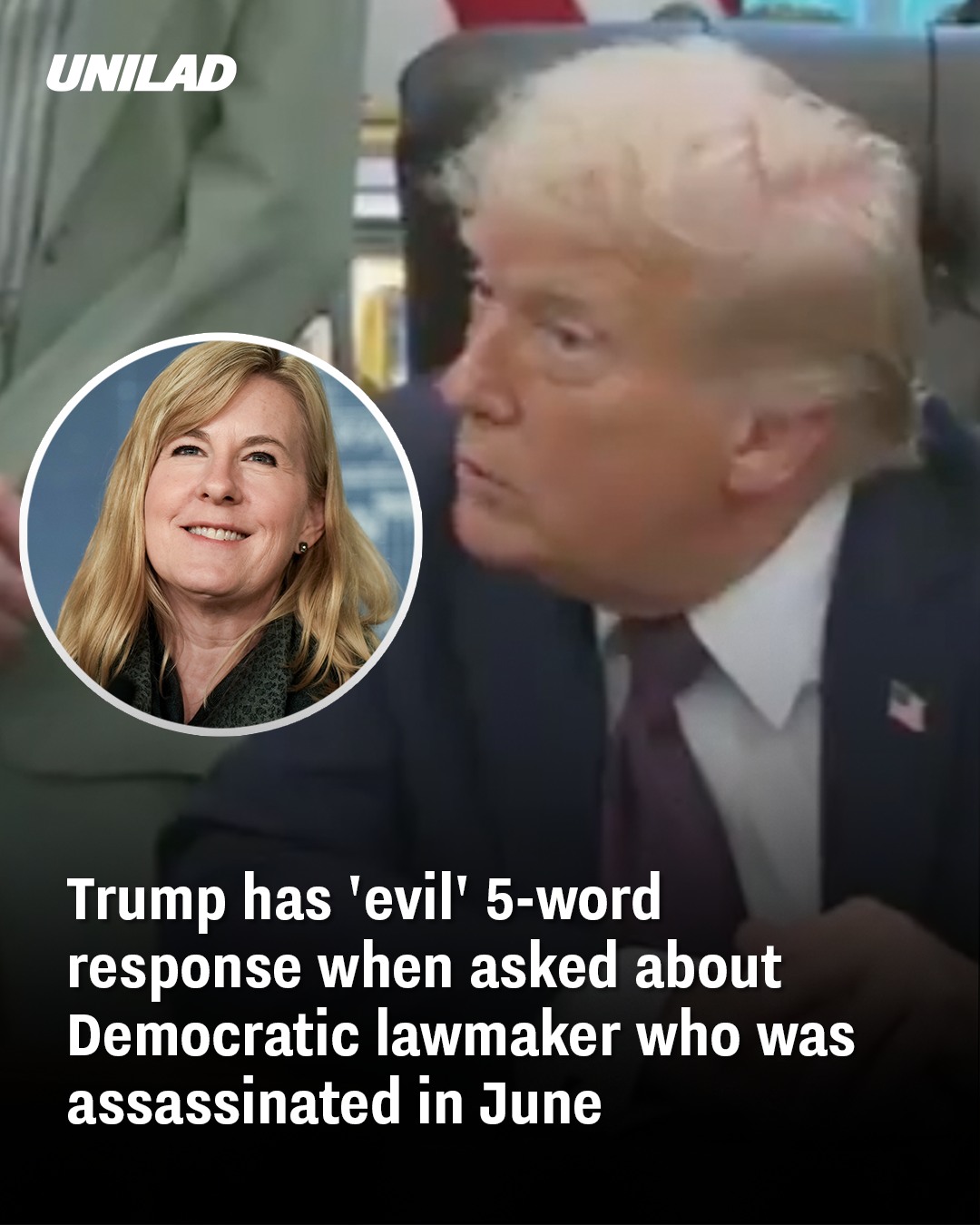 Read more about the article Trump Faces Backlash After Insensitive Response to Question About Assassinated Democratic Lawmaker