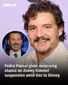 Read more about the article Pedro Pascal’s Surprising Stance on Jimmy Kimmel’s Suspension Amid Ties to Disney