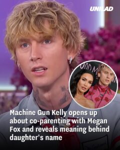 Read more about the article Machine Gun Kelly opens up about co-parenting with Megan Fox and reveals meaning behind daughter’s name