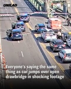 Read more about the article Shocking Police Chase: Car Jumps Over Open Drawbridge in Seattle – A Dramatic Escape