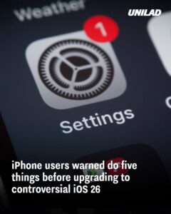Read more about the article iPhone Users Warned: 5 Things to Do Before Upgrading to Controversial iOS 26