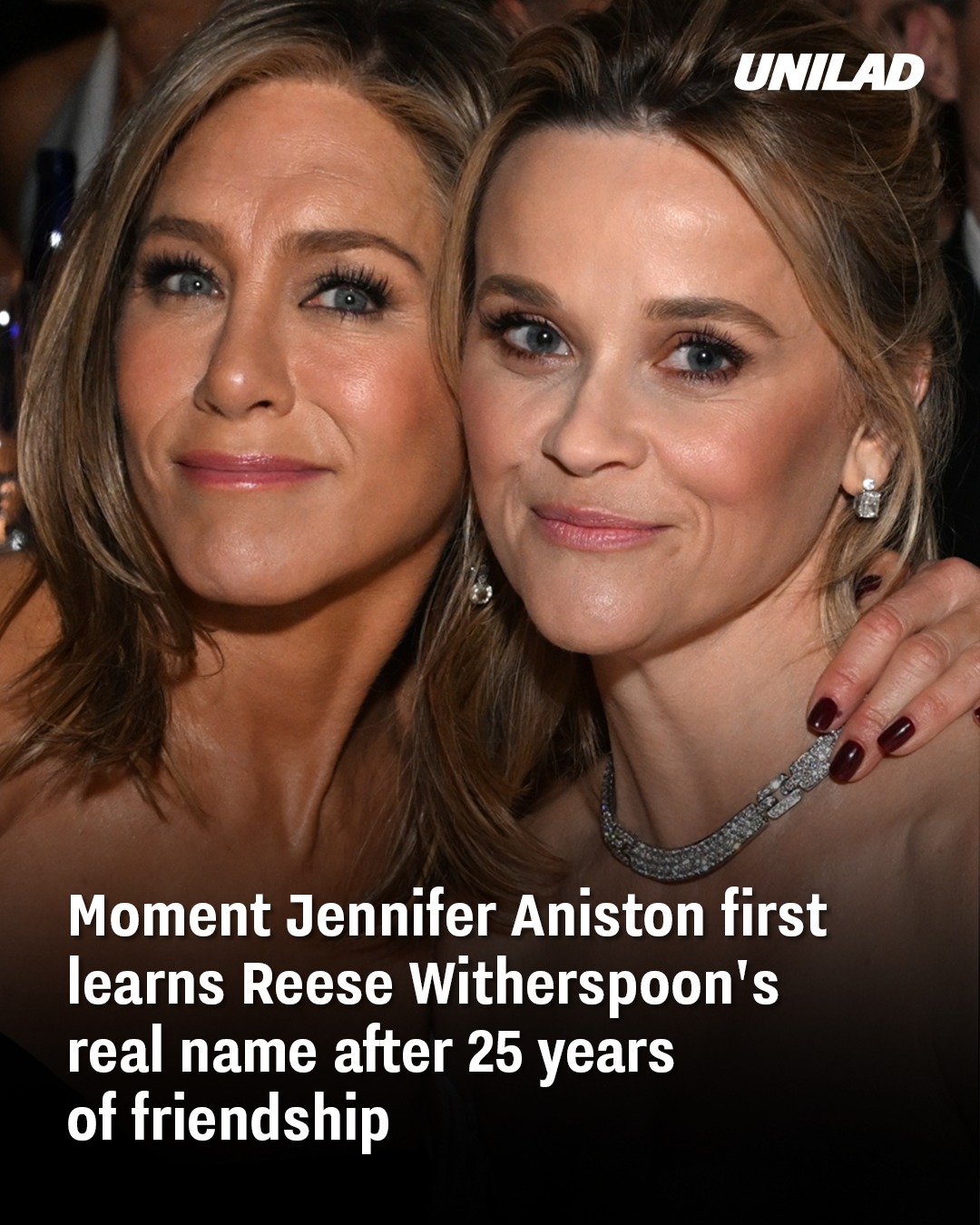 Read more about the article Jennifer Aniston Learns Reese Witherspoon’s Real Name After 25 Years of Friendship
