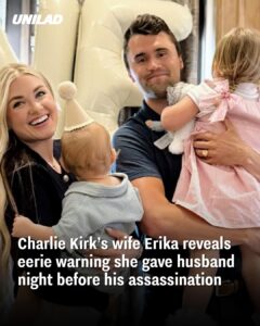 Read more about the article Erika Kirk Reveals Eerie Warning She Gave Husband Charlie Before His Assassination