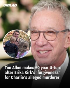 Read more about the article Tim Allen Makes 60-Year U-Turn After Erika Kirk’s ‘Forgiveness’ for Charlie’s Alleged Murderer