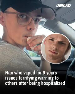 Read more about the article Man Hospitalized After Vaping for 9 Years Issues Urgent Warning