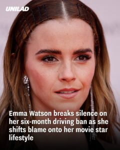 Read more about the article Emma Watson Breaks Silence on Six-Month Driving Ban, Blames Her Movie Star Lifestyle