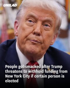 Read more about the article Trump Threatens to Withhold Funding From New York City if Zohran Mamdani Wins Mayoral Race