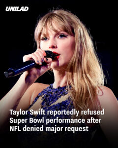 Read more about the article Taylor Swift Reportedly Turned Down Super Bowl Halftime Show After NFL Denied Her Request