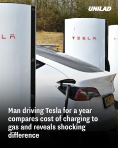 Read more about the article Man Driving Tesla for a Year Reveals Huge Savings Compared to Gas Cars