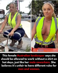 Read more about the article Australian Landscaper Sparks Viral Debate: Why Can Men Work Topless But Women Can’t?