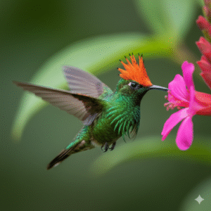 Read more about the article The Frilled Coquette: The Tiny Hummingbird with a Fiery Crown