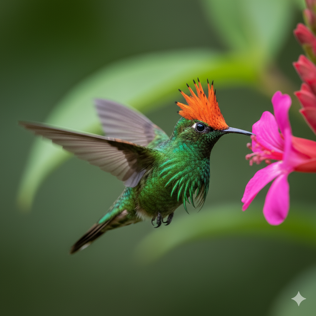 Read more about the article The Frilled Coquette: The Tiny Hummingbird with a Fiery Crown