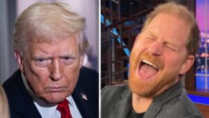 Read more about the article Prince Harry mocks Trump with brutal joke in late-night show appearance