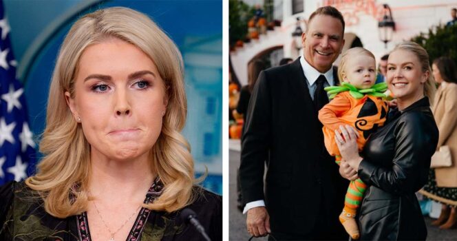 You are currently viewing Social media erupts over Karoline Leavitt ‘photoshopping’ her much older husband
