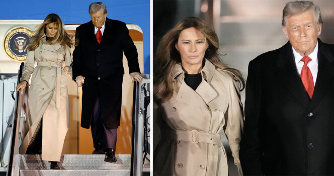 You are currently viewing Donald Trump’s concerning 2 words to Melania after UK landing, revealed by lip reader
